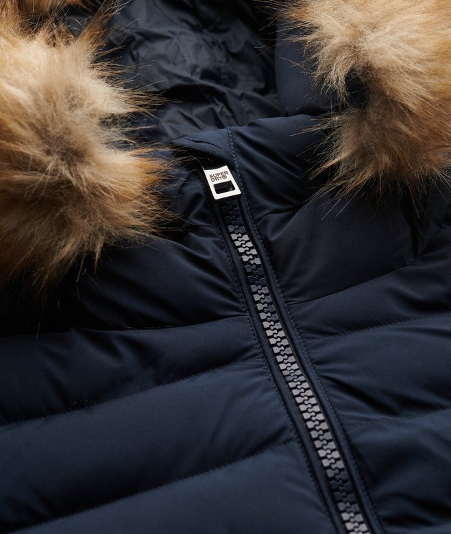 SUPERDRY - Fuji Faux Fur Hood Padded Jacket