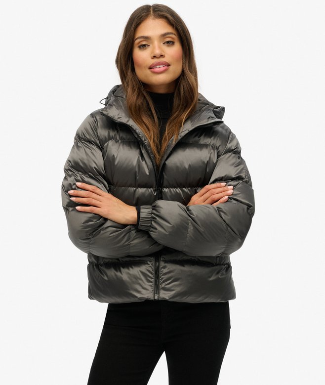 SUPERDRY - Hooded Luxe Sports Puffer