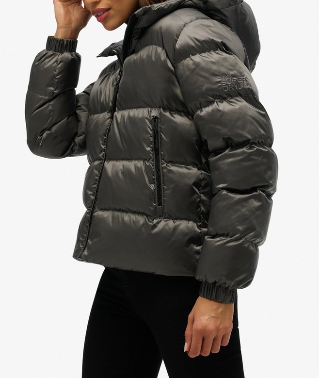 SUPERDRY - Hooded Luxe Sports Puffer