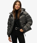 Hooded Luxe Sports Puffer