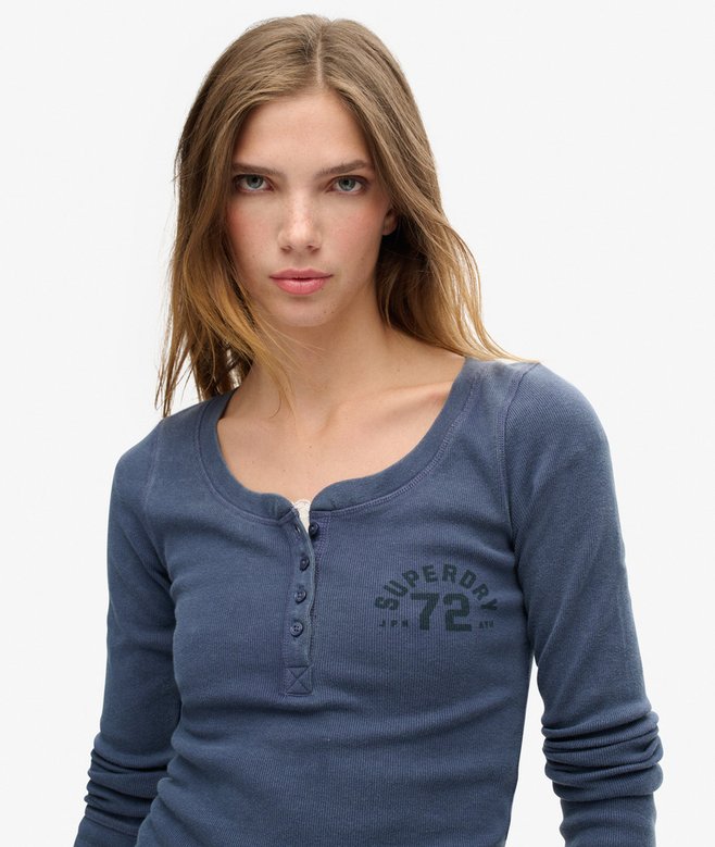 SUPERDRY - Athletic Button Down Ls Top