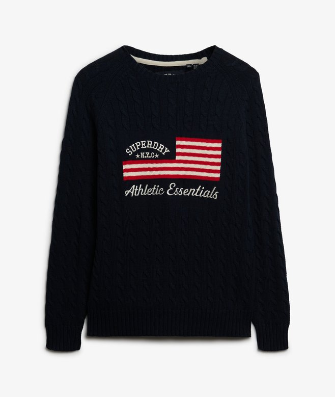 SUPERDRY - D2 Ovin Slouchy Flag Knit
