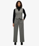Mid Rise Pinstripe Trouser