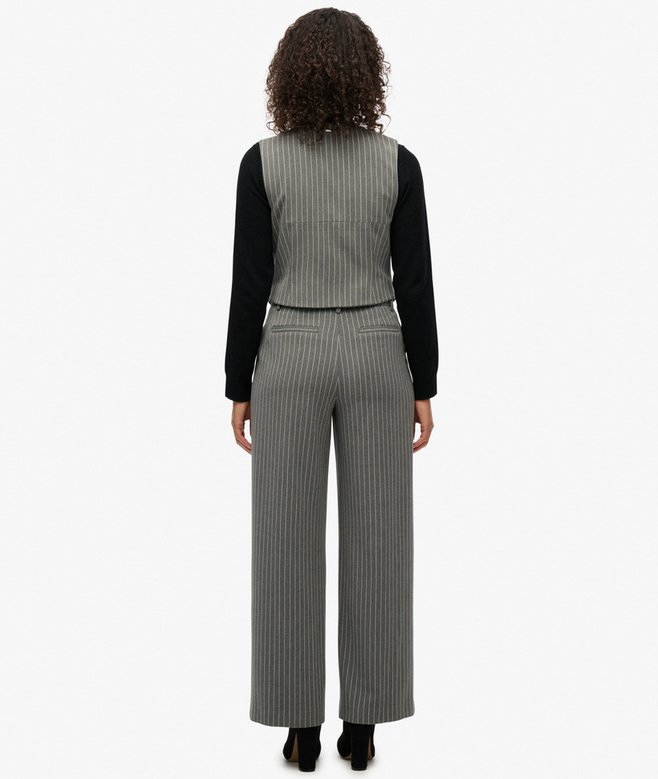 SUPERDRY - Mid Rise Pinstripe Trouser