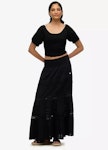 D2 Ovin Ibiza Lace Mix Maxi Skirt
