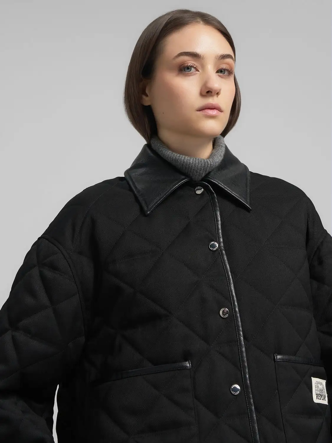 REPLAY - Cropped Quilted Jacket