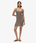 D3 Ovin Zigzag Knit Mini Dress