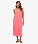 Beach Jersey Vest Midi Dress