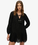 Broderie Tiered Mini Dress