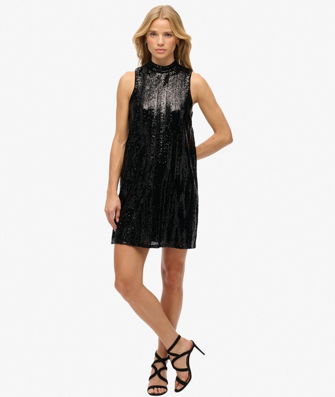 SUPERDRY - D3 Stud Sequin Mini Dress