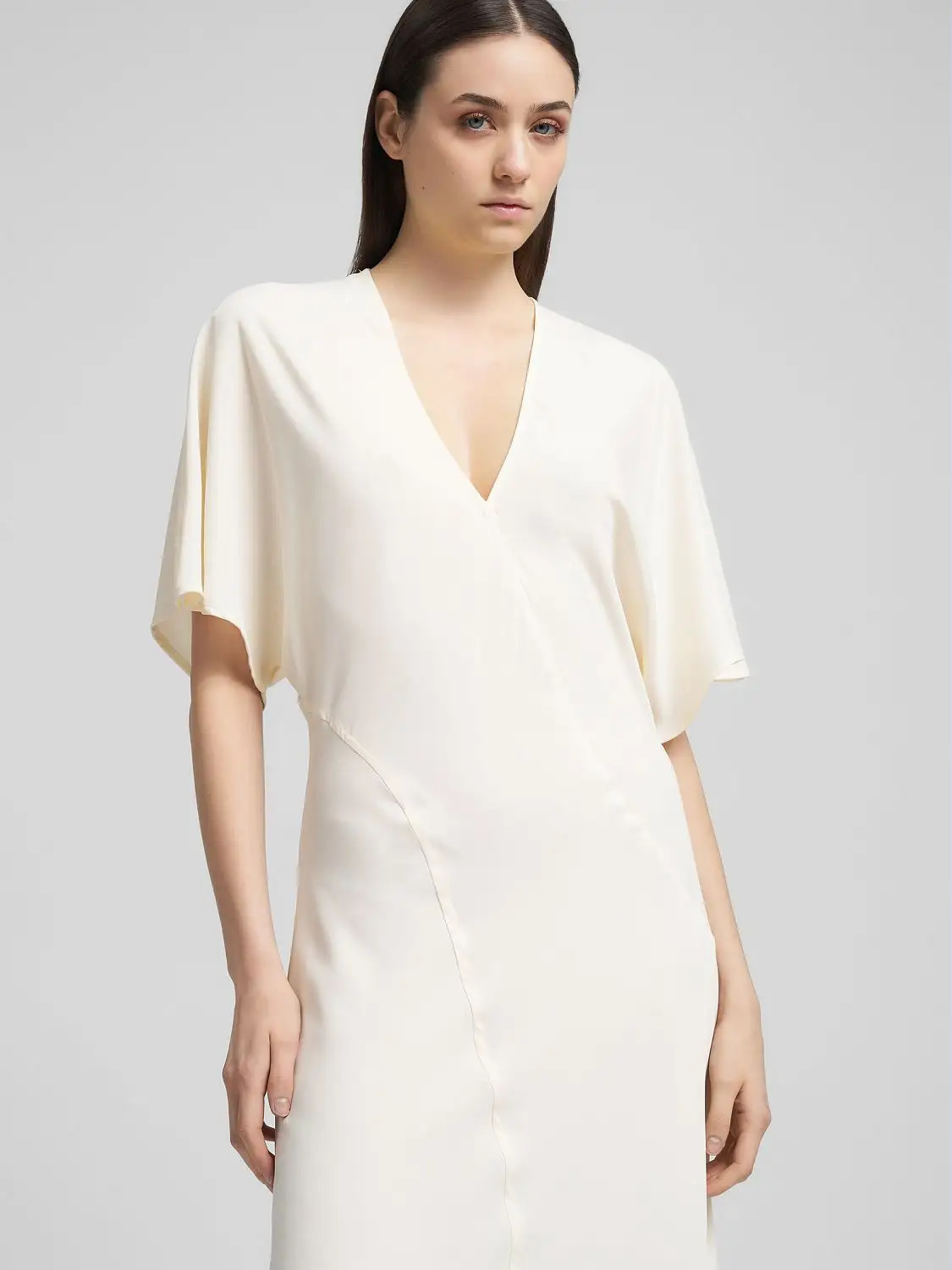 REPLAY - Poly Satin Midi Dress