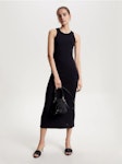 Slim 5X2 Rib Midi Dress