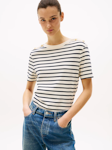 Regular Stripe Gold Button