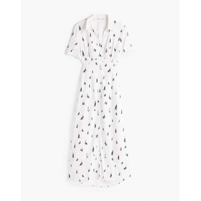 TOMMY HILFIGER - Fluid Vis S/S Shirt Dress