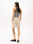 Linen Mix Pleated Short