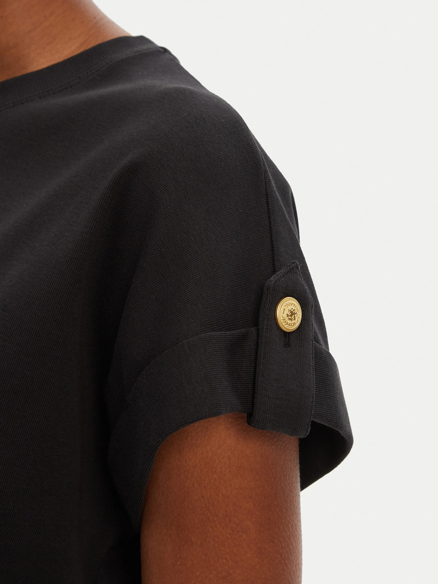 TOMMY HILFIGER - Gold Button Mdrn C-Nk Tee