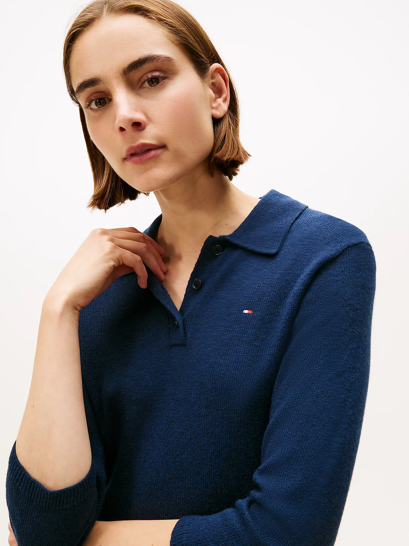 TOMMY HILFIGER - Soft Wool Polo Dress