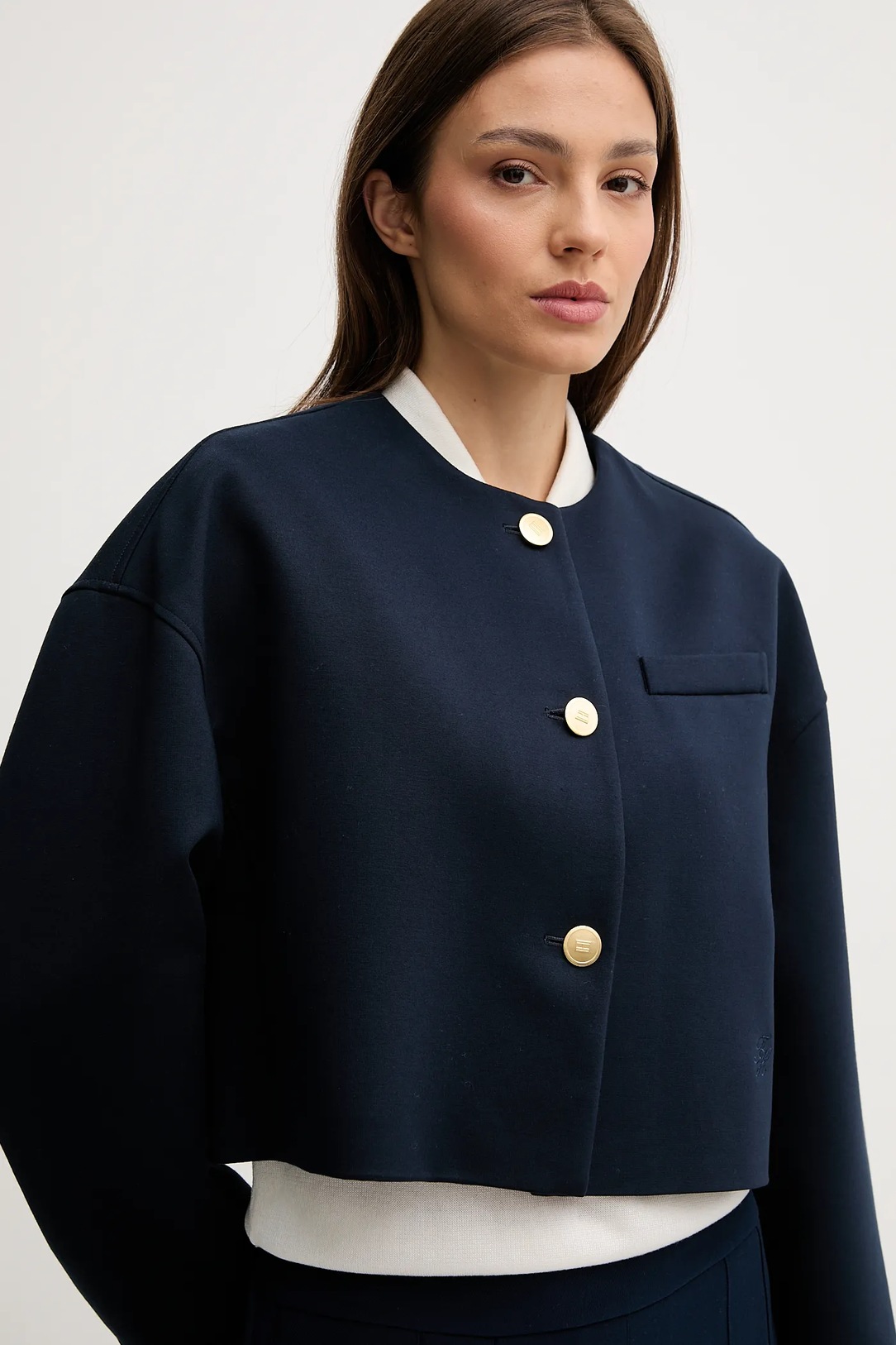 TOMMY HILFIGER - Punto Crop Lady Jacket Blazer