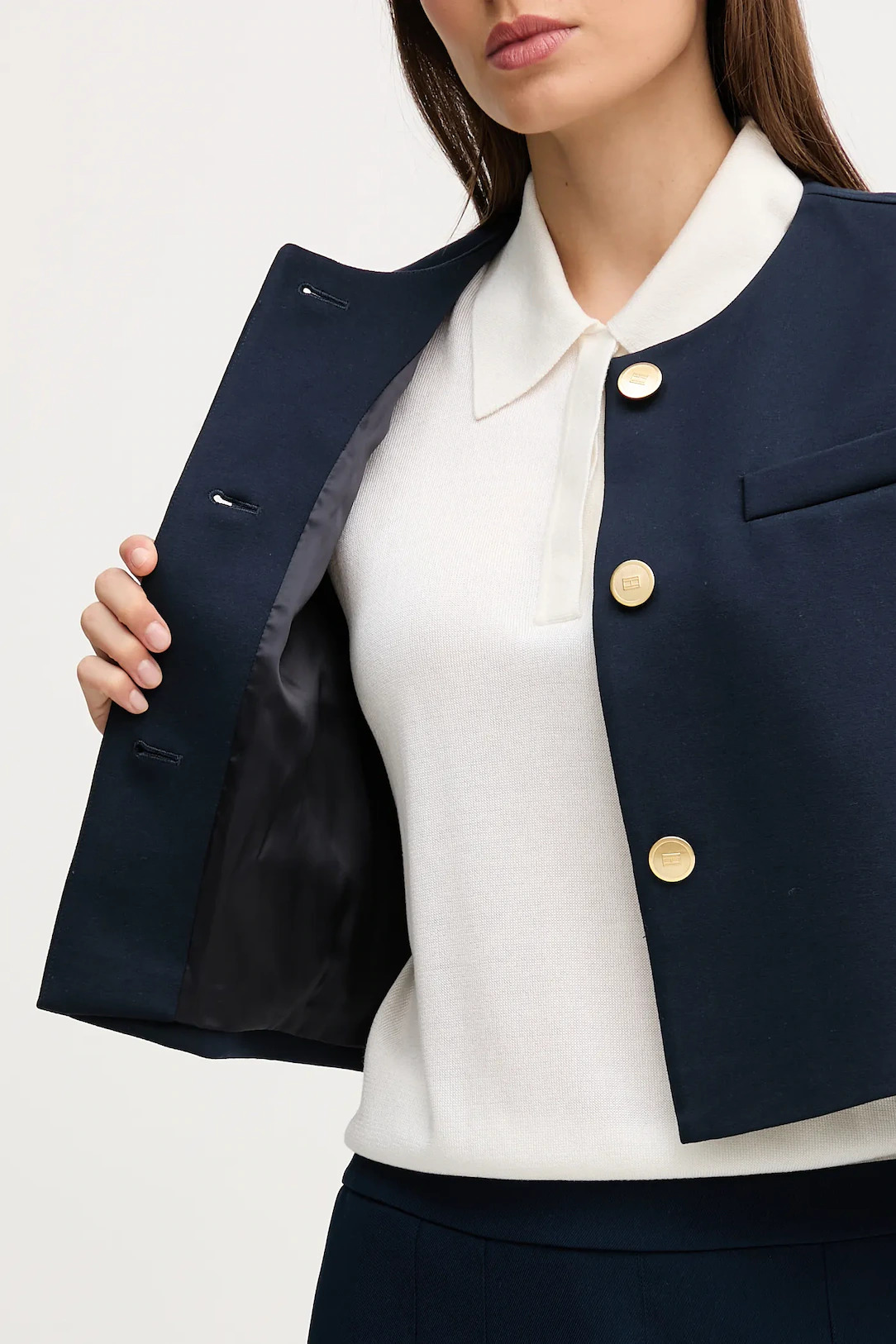TOMMY HILFIGER - Punto Crop Lady Jacket Blazer