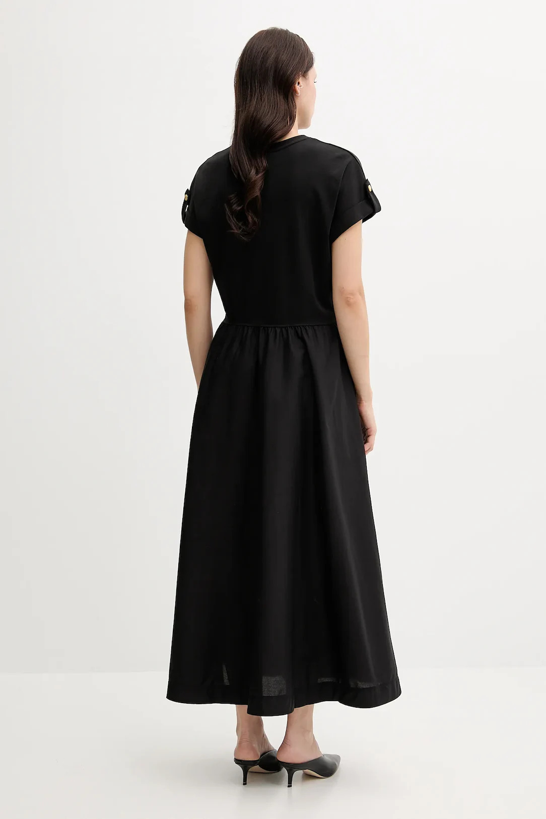 TOMMY HILFIGER - Modern Cody Midi Mix F&F Dress