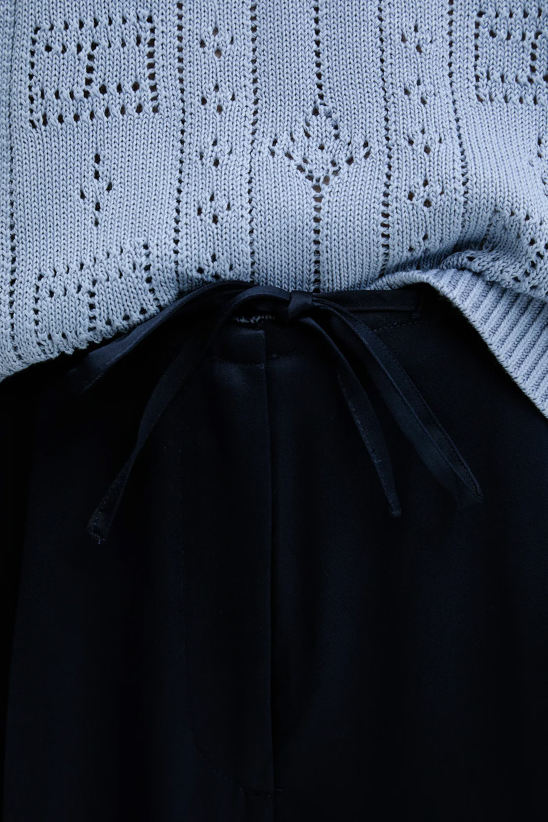 TOMMY HILFIGER - Sateen Tie Relaxed Straight Pants