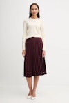 Fluid Pleated Pull On Midi Skirt