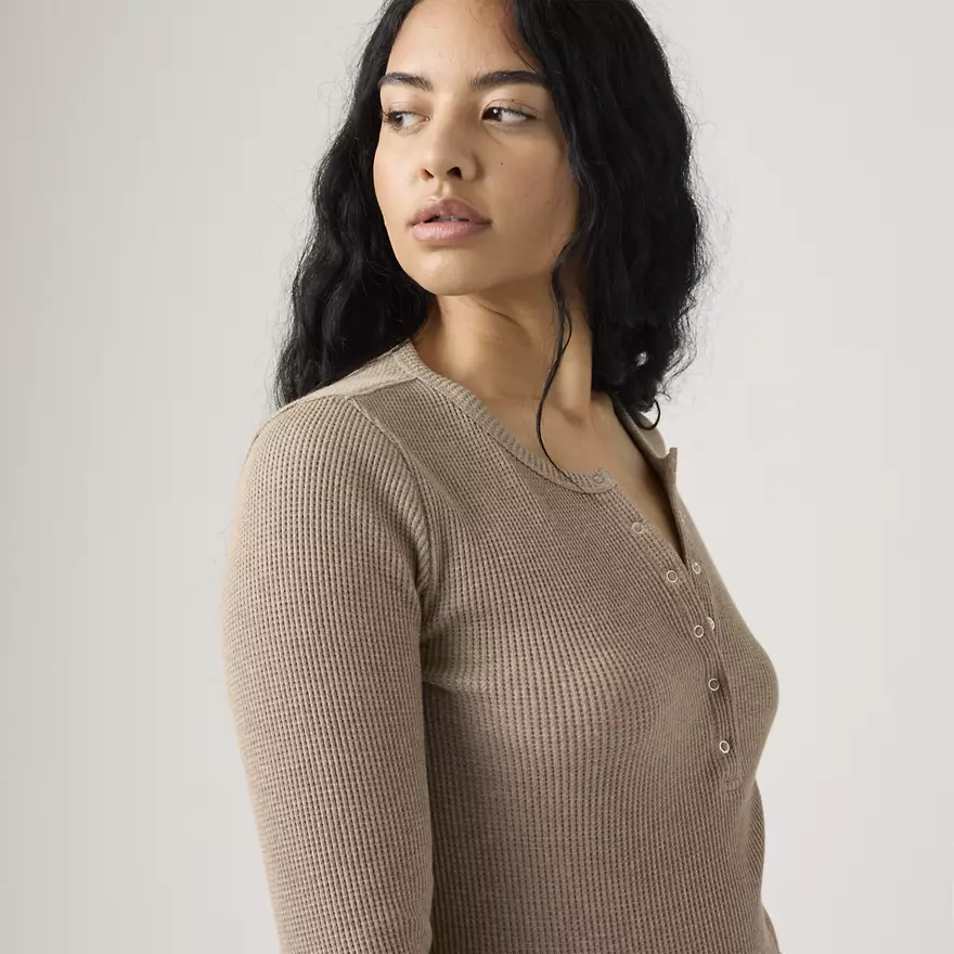 LEVI'S - Dry Goods Henley Waffle Browns