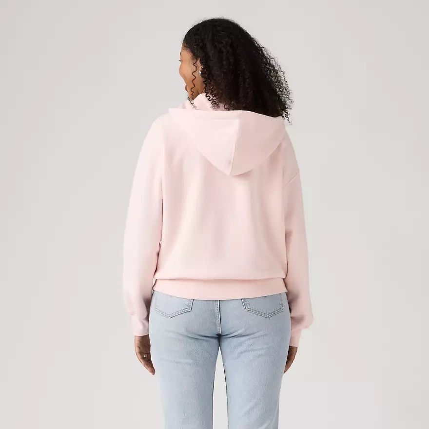 LEVI'S - Everyday Full Zip Hoodie Sweatshirt Pinks