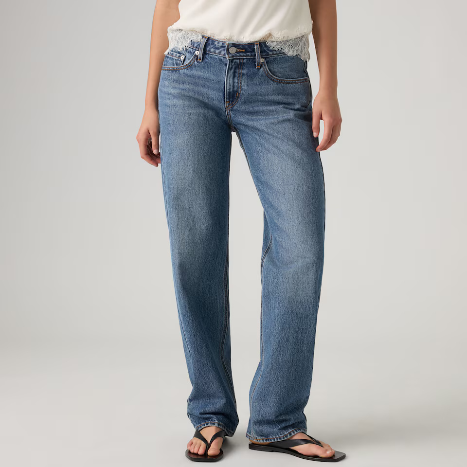 LEVI'S - Low Straight Medium Indigo - Worn In