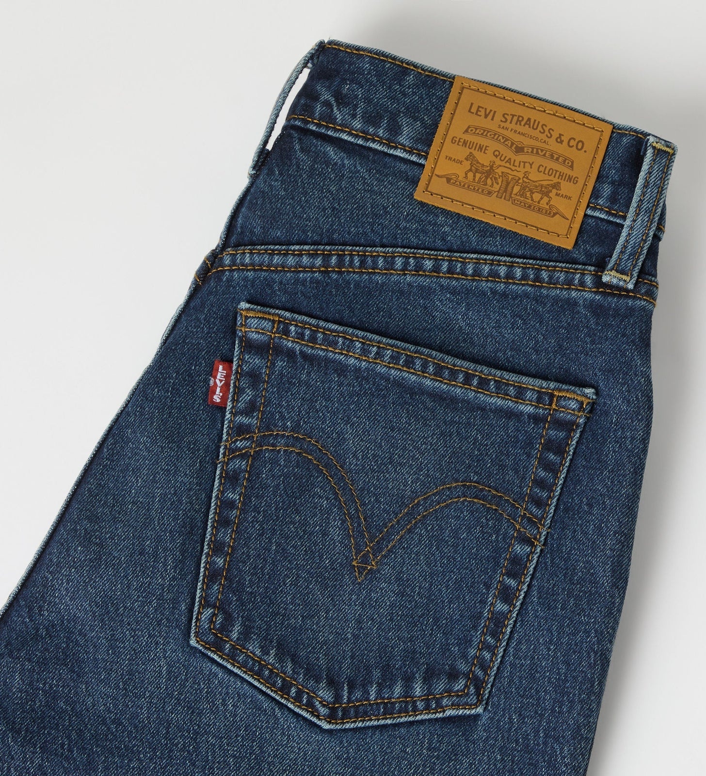 LEVI'S - Ribcage Flare Medium Indigo - Worn In