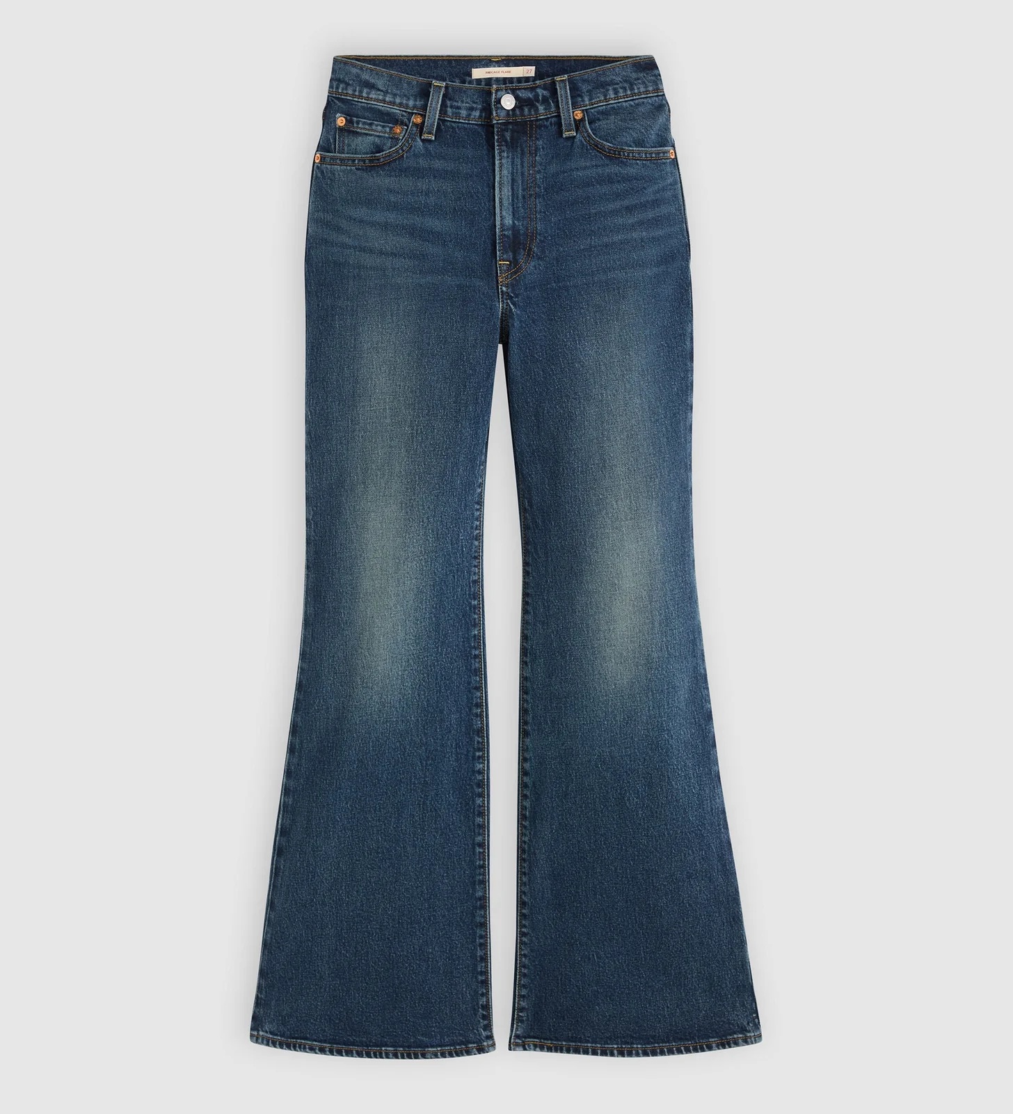 LEVI'S - Ribcage Flare Medium Indigo - Worn In