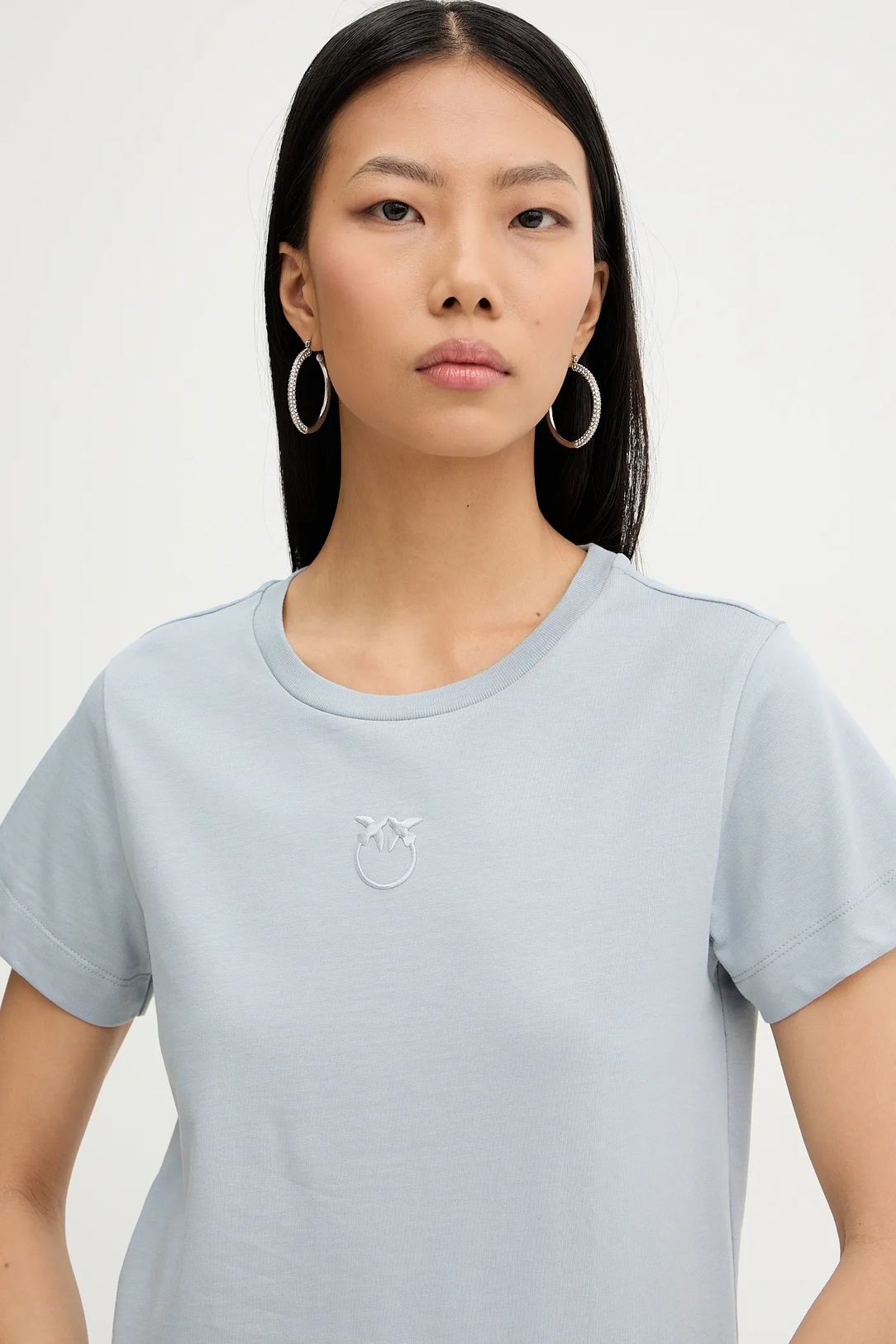PINKO - Jersey Tshirt W Embroidered Logo