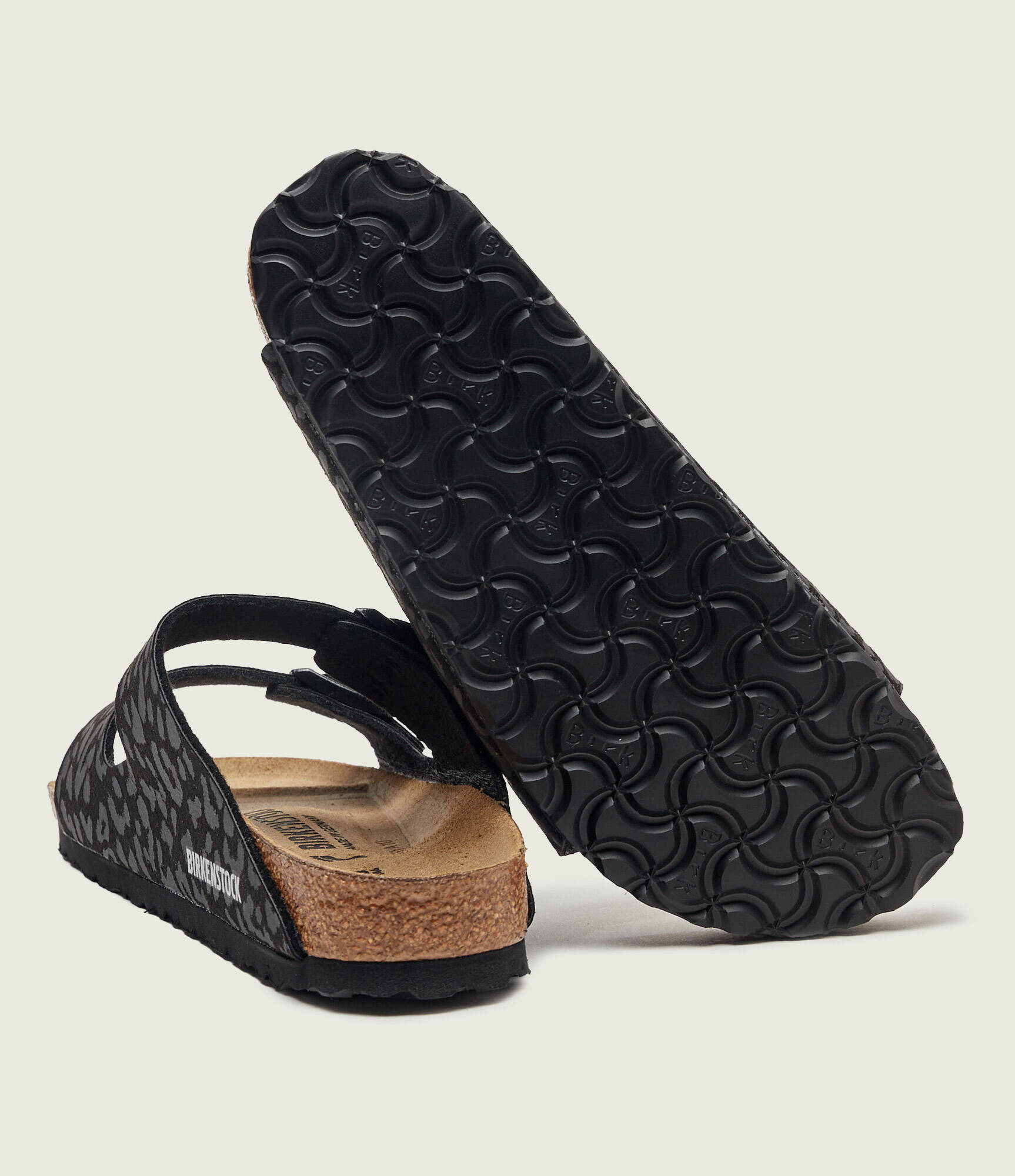 BIRKENSTOCK - Synthetics Arizona Syn Leo Black Narrow Seasonal