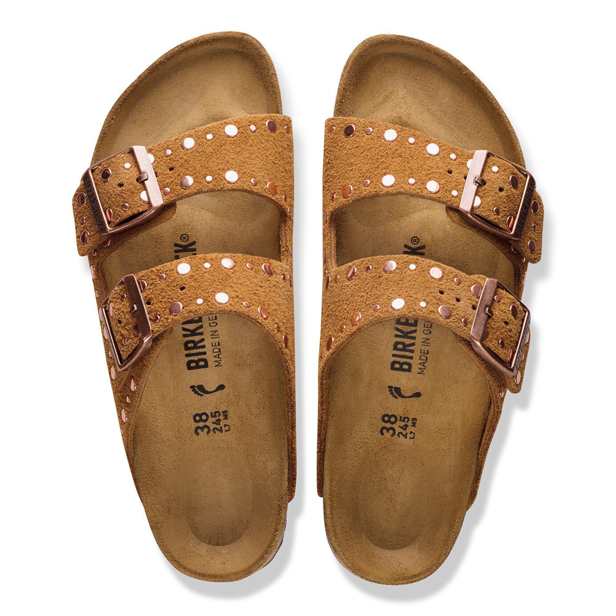 BIRKENSTOCK - Leather Arizona Rivet Leve Mink Narrow Seasonal