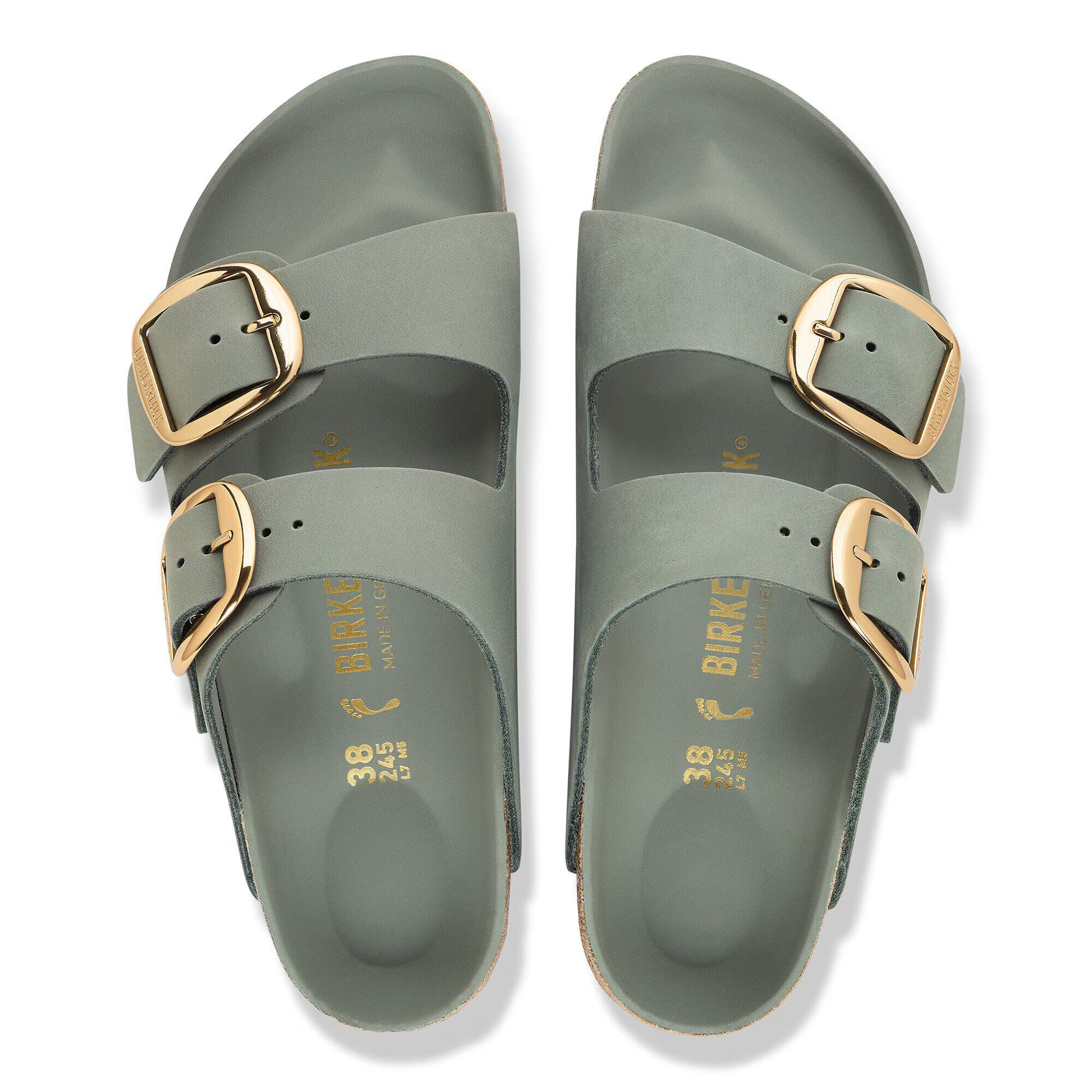BIRKENSTOCK - Leather Arizona Lena Pure Sage Narrow Seasonal