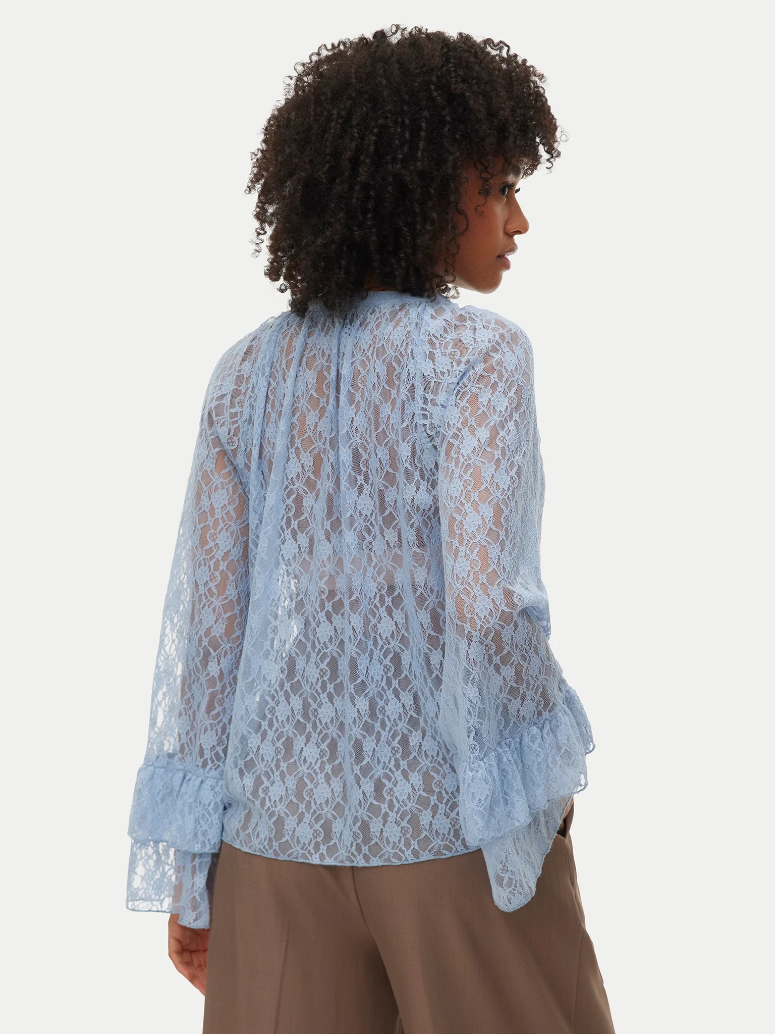 VERO MODA - Loulou Lace Flounce Top