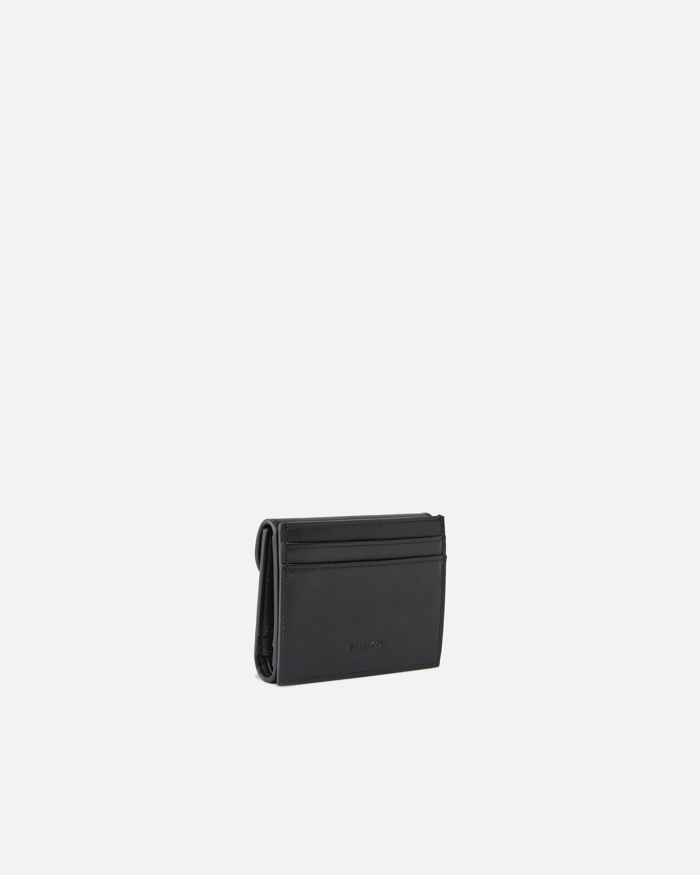 PINKO - Leather Wallet with Metallic  Logo