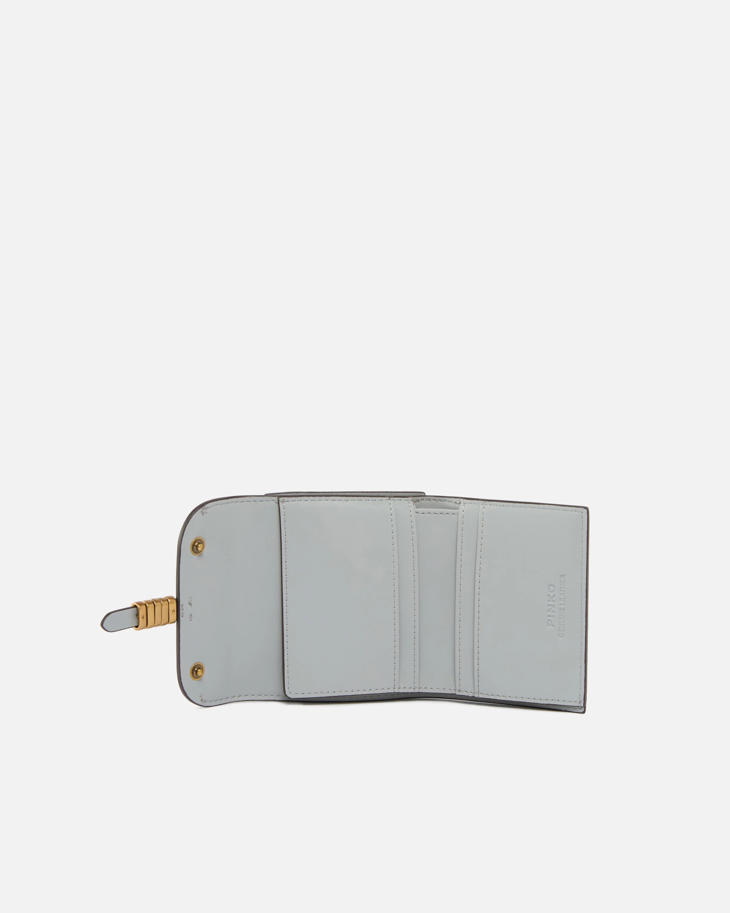 PINKO - Leather Wallet with Metallic  Logo