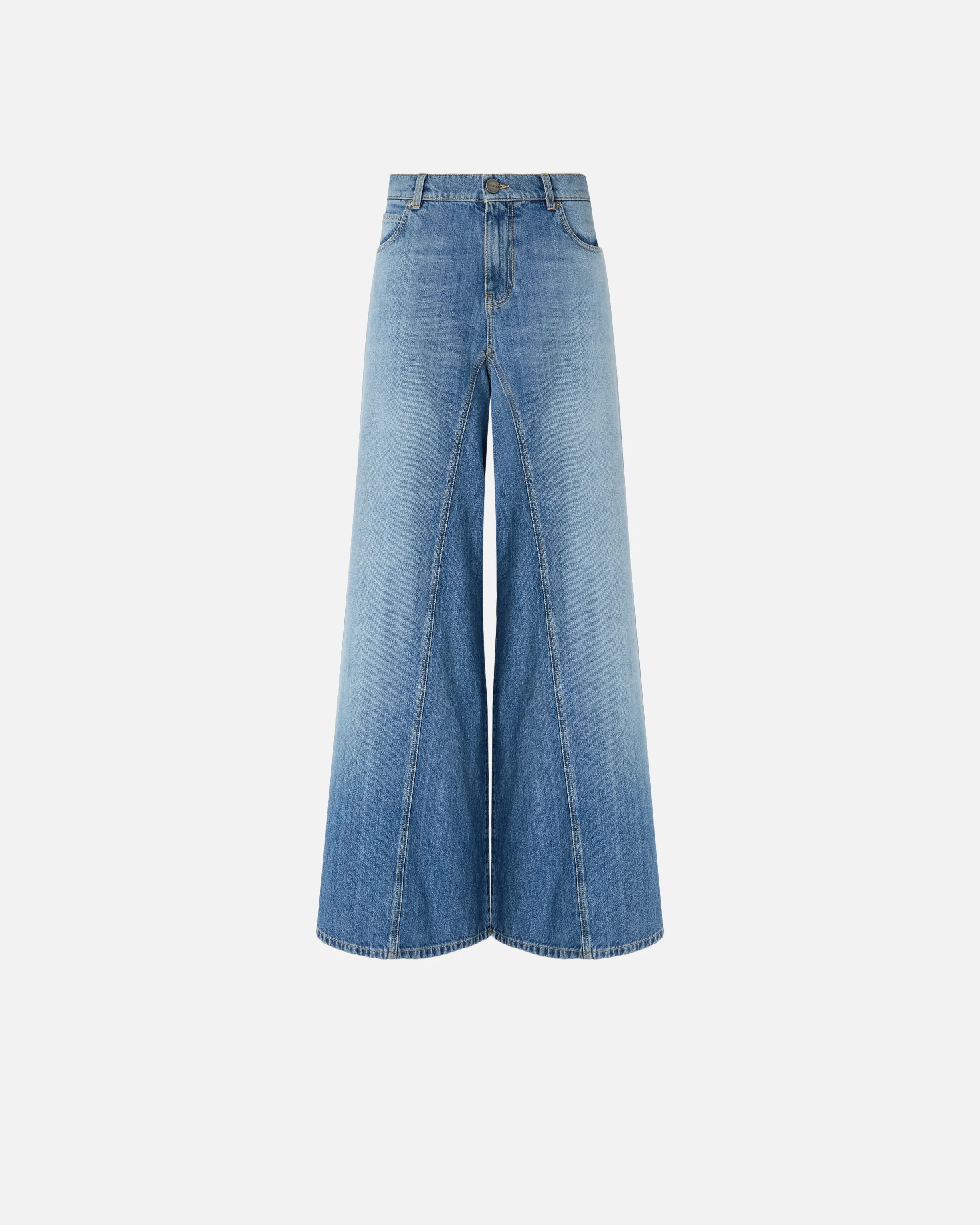 PINKO - Winona Wide Leg Medium Wave Jeans