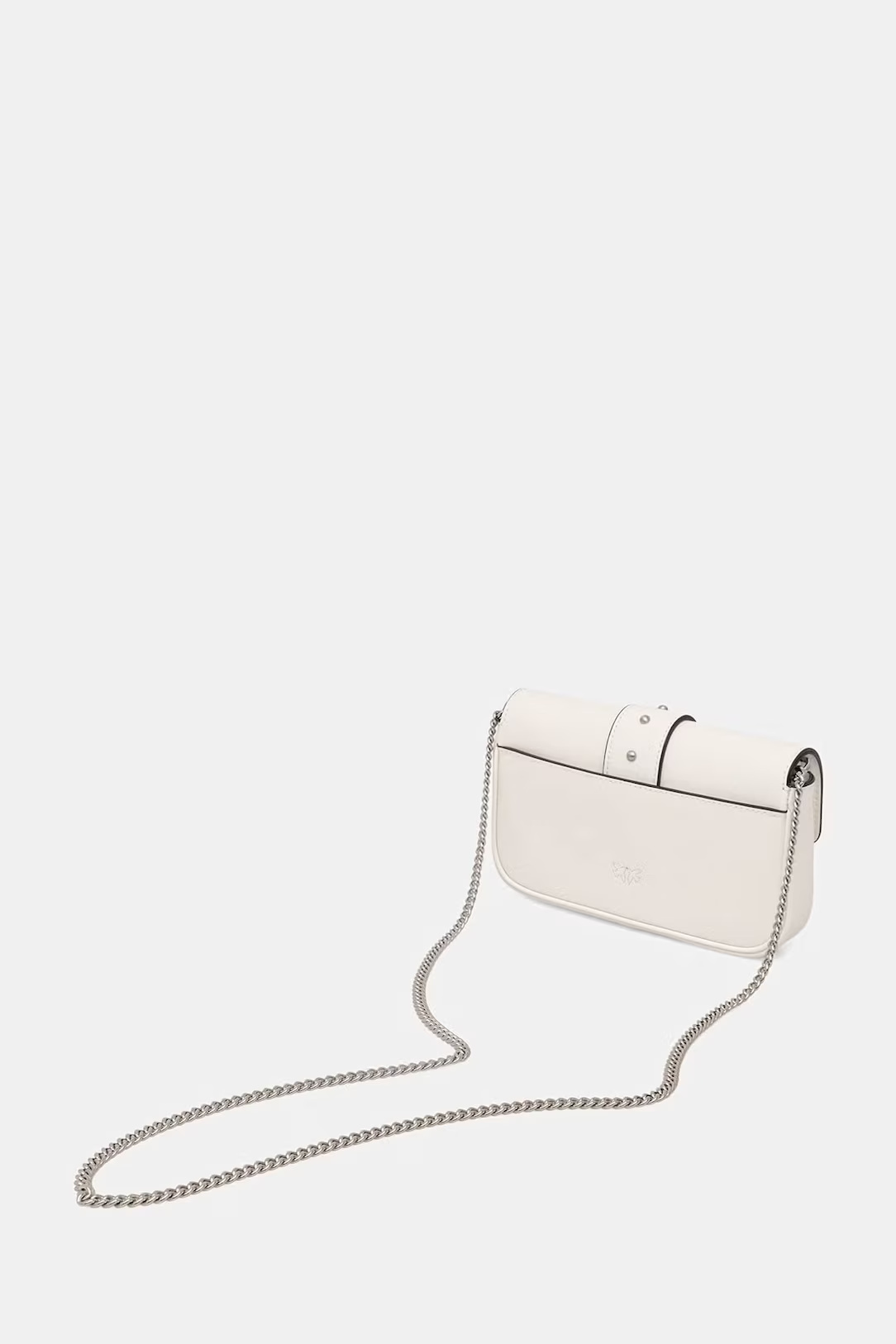 PINKO - Crossbody Leather Bag With Turquoise Buckle