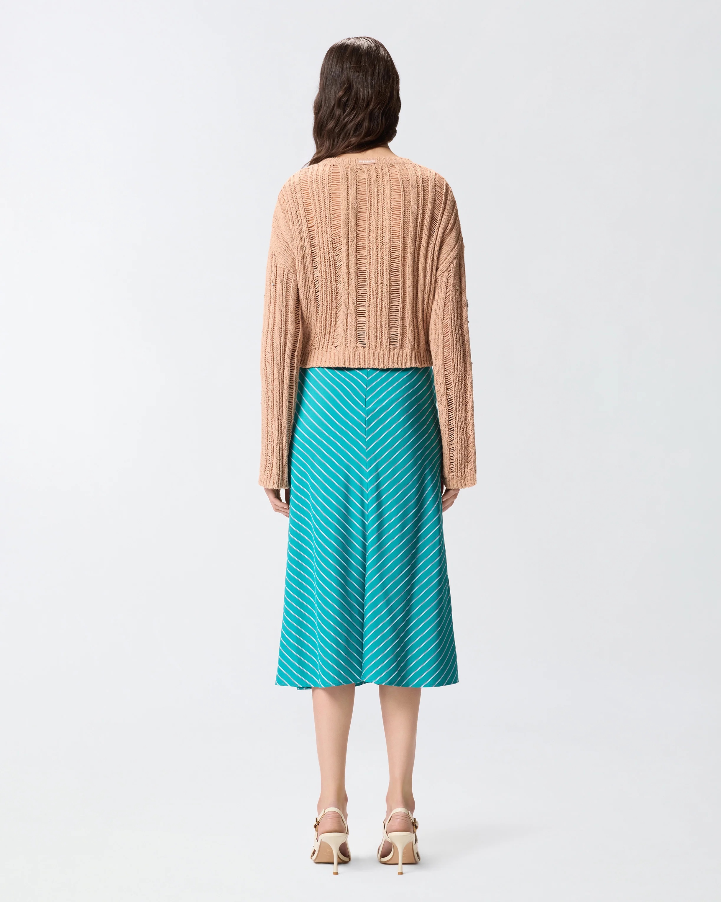 PINKO - Openwork Sweater With Jewel Details