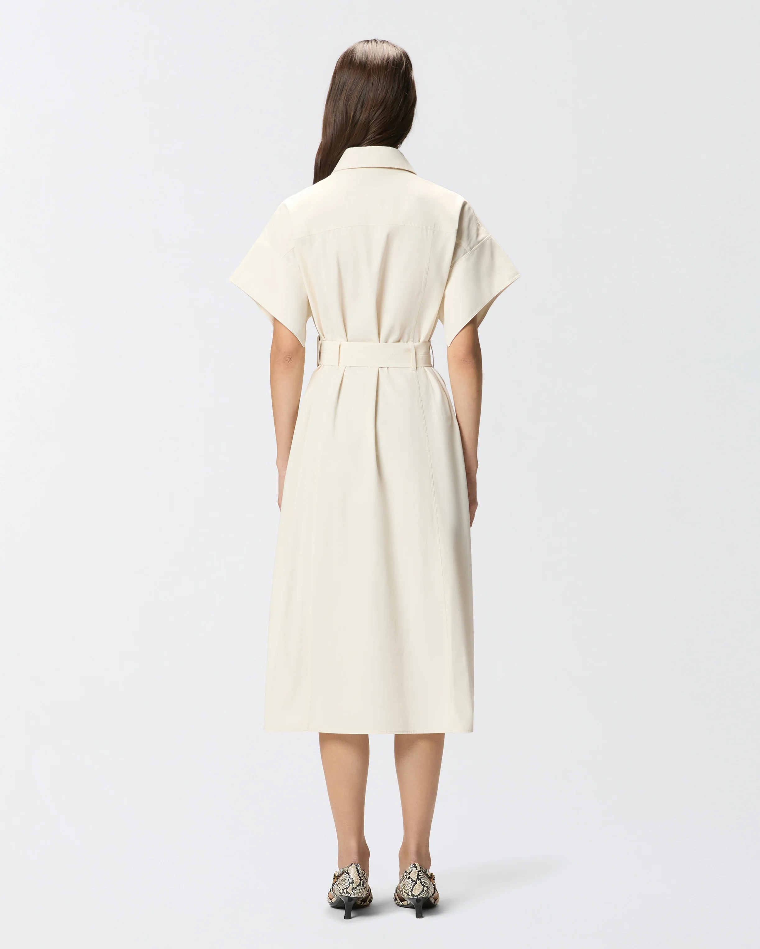 PINKO - Midi shirt dress with belt