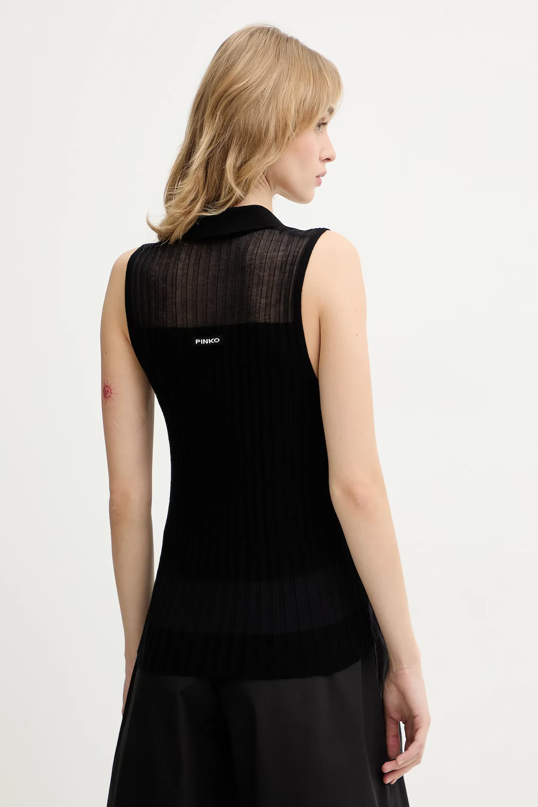 PINKO - Sleeveless Button Down Top