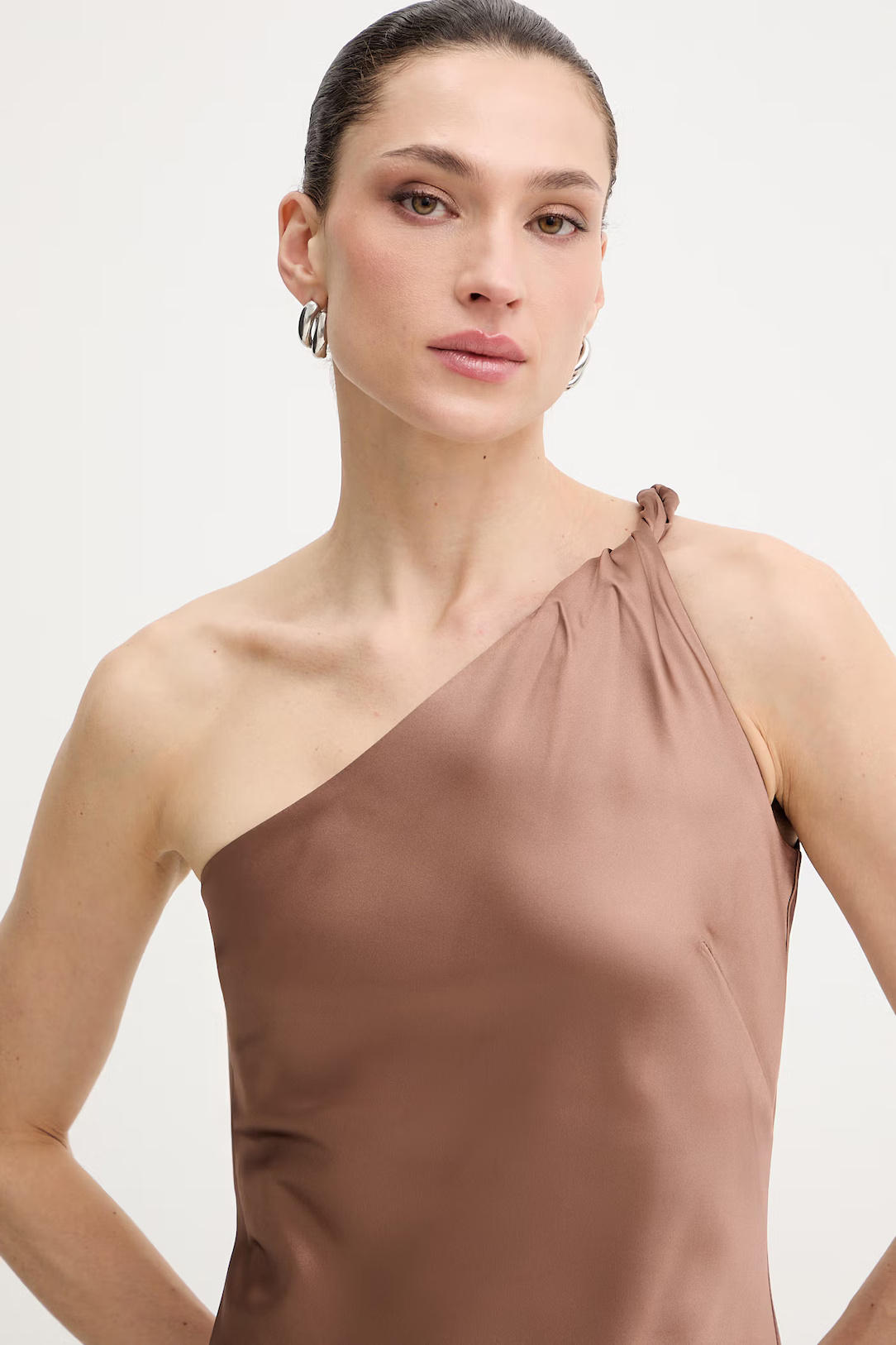 PINKO - One Shoulder Fringed Dress