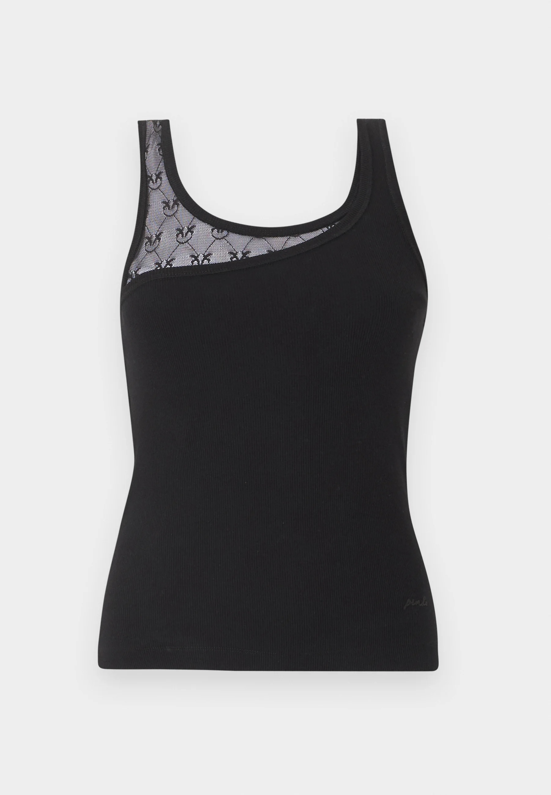 PINKO - Tank Top With Lace Details