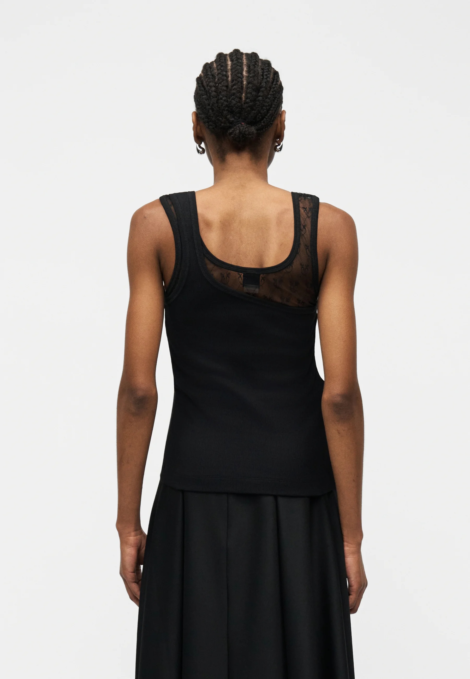 PINKO - Tank Top With Lace Details