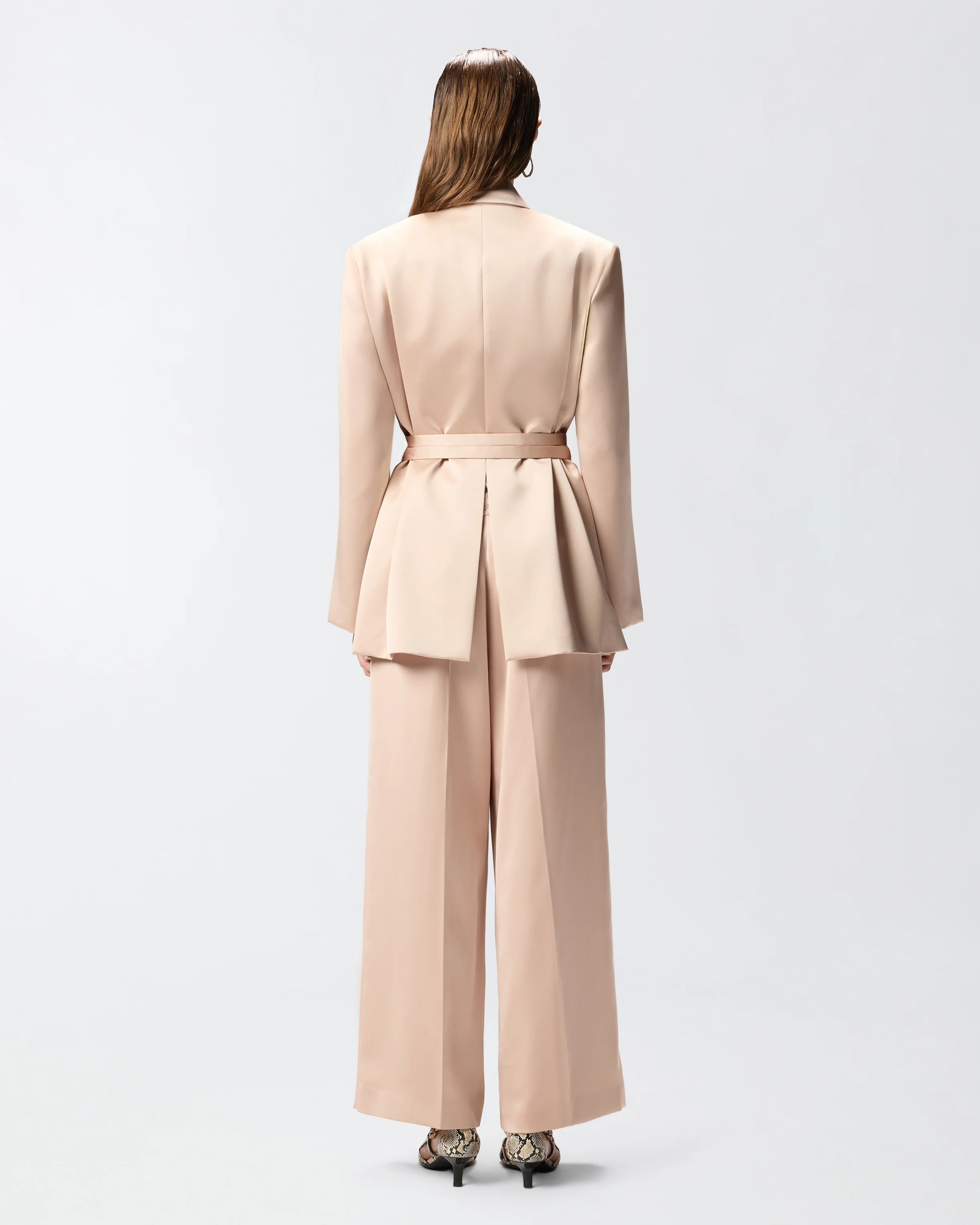 PINKO - Satin Jacket With Belt