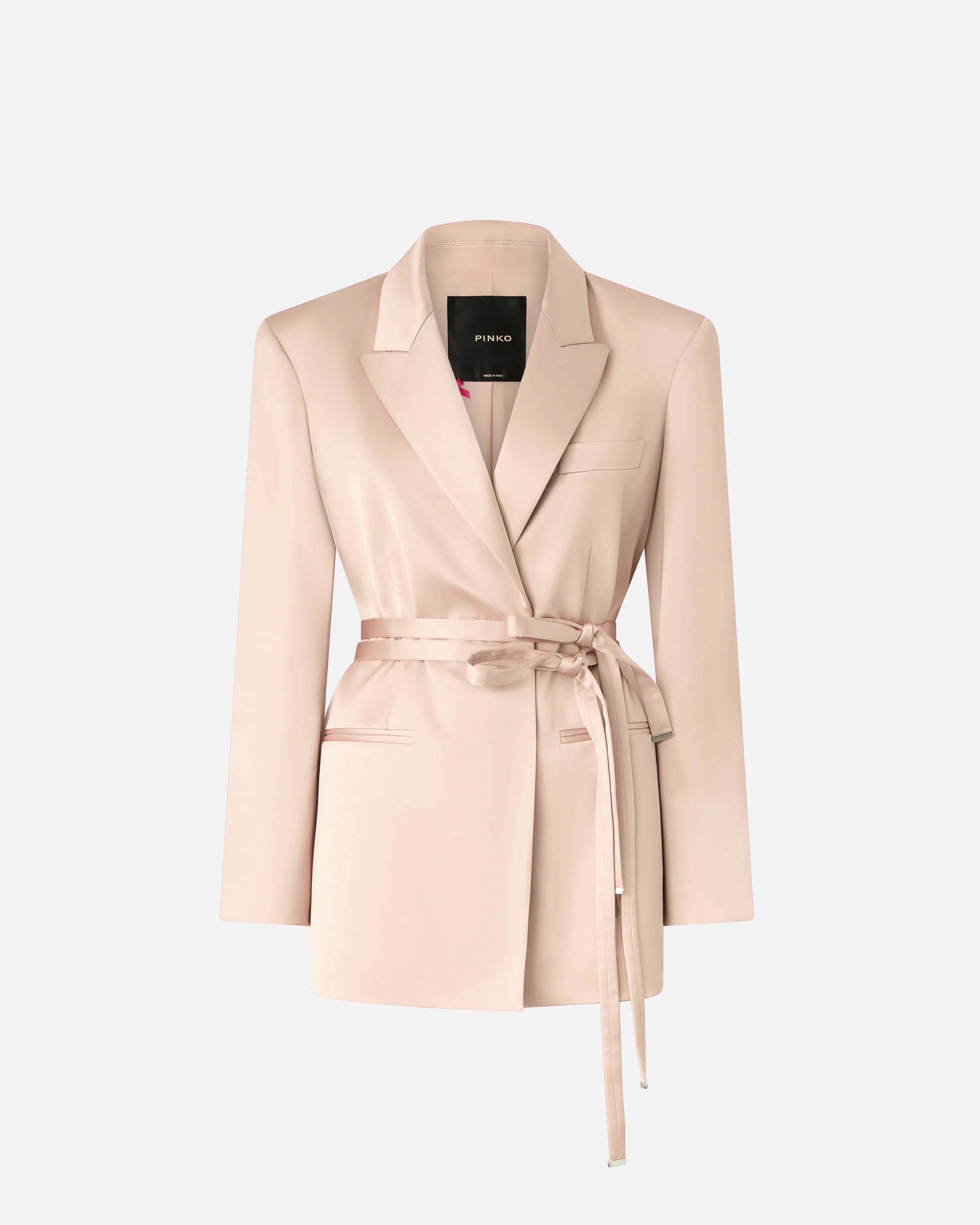 PINKO - Satin Jacket With Belt