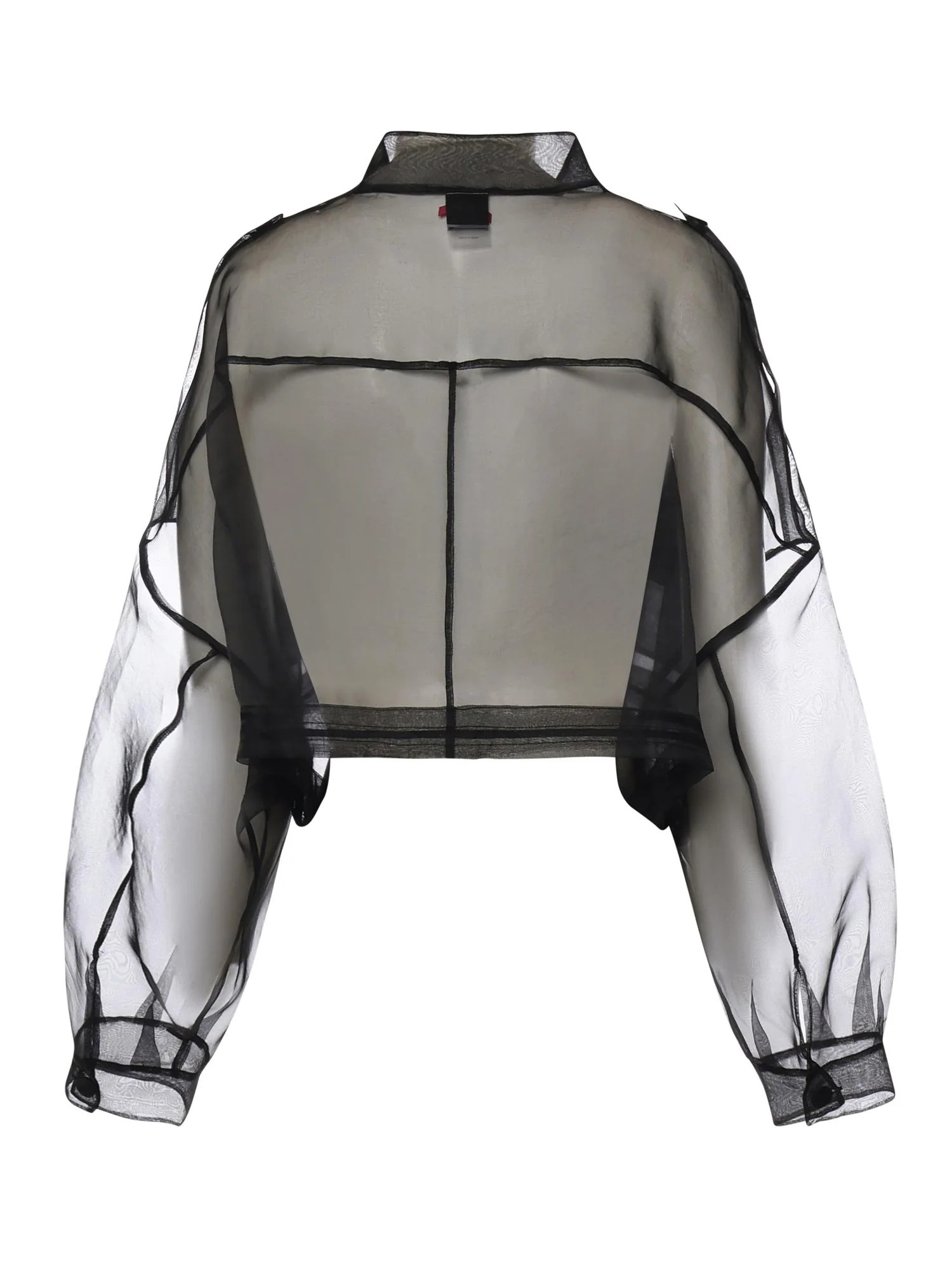 PINKO - Transparent Silk Cropped Jacket