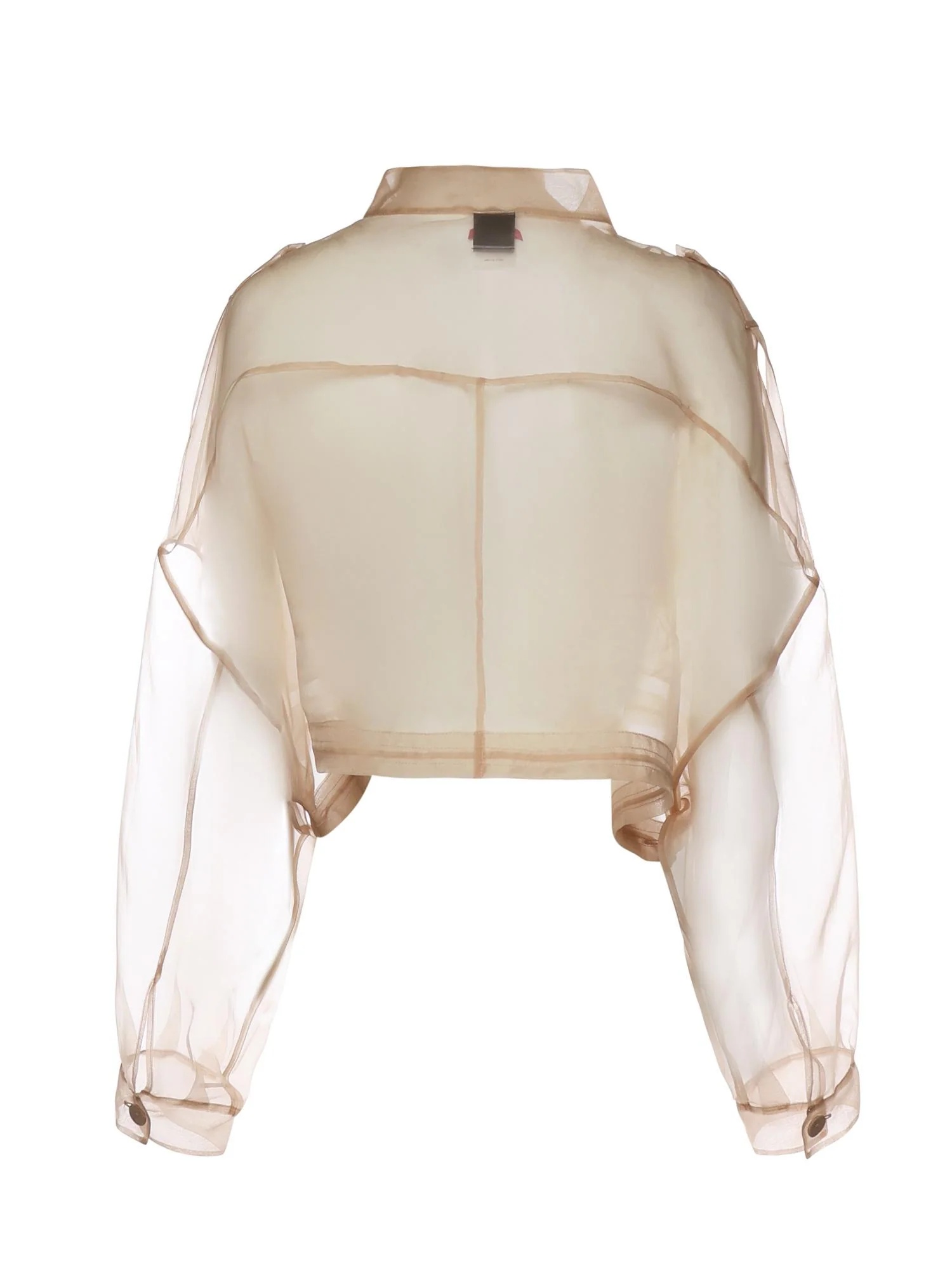 PINKO - Transparent Silk Cropped Jacket